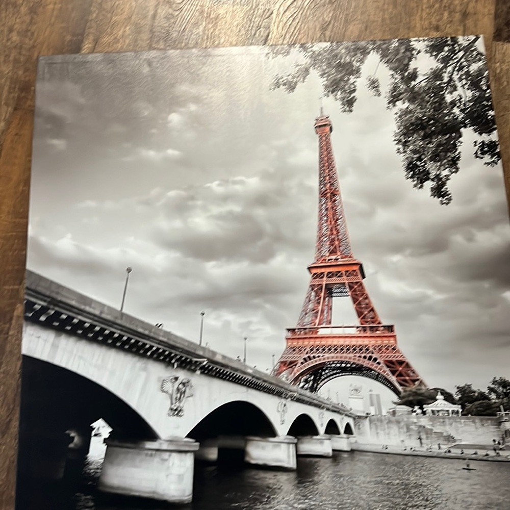 Eiffel tower canvas artwork